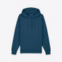 TODAY MERCH unisex premium hoodie in deep blue, made from 100% organic cotton with a kangaroo pocket and adjustable drawstring hood. - Bleu Sarcelle