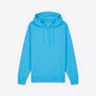 TODAY MERCH unisex premium hoodie in bright blue, made from 100% organic cotton with a kangaroo pocket and adjustable drawstring hood. - Turquoise