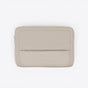 TODAY MERCH beige laptop sleeve with quilted front panel and zippered pocket. - Beige