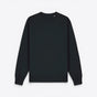 TODAY MERCH black 100% organic cotton premium sweatshirt with crew neck and ribbed cuffs and hem. - Noir