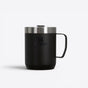 TODAY MERCH black insulated Stanley mug with stainless steel lid and handle, ideal for hot or cold beverages. - Noir