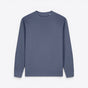 TODAY MERCH blue 100% organic cotton premium sweatshirt with crew neck and structured fit. - Bleu Gris