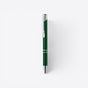 TODAY MERCH premium dark green ballpoint pen with silver clip and accents, ideal for professionals. - Vert