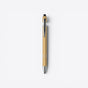 TODAY MERCH classic ballpoint pen in matte gold with silver accents and a black tip. - Jaune