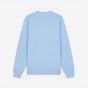TODAY MERCH light blue 100% organic cotton premium sweatshirt with crew neck and ribbed cuffs and hem. - Bleu Clair