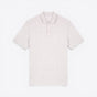 TODAY MERCH light grey organic cotton pique unisex short sleeve polo shirt with button placket. - Gris Clair Chiné
