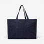 TODAY MERCH navy blue canvas shopper tote bag with double handles and spacious design. - Navy
