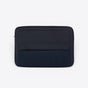 TODAY MERCH navy blue quilted laptop sleeve with front zip pocket and padded design. - Navy