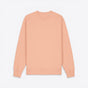 TODAY MERCH peach organic cotton crewneck sweatshirt with ribbed cuffs and hem - Pêche