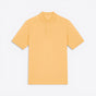 TODAY MERCH yellow organic cotton pique short sleeve unisex polo shirt with a structured fit and neat finishes. - Jaune