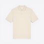 TODAY MERCH beige organic cotton pique unisex short sleeve polo shirt with a structured fit and neat finishes. - Naturel