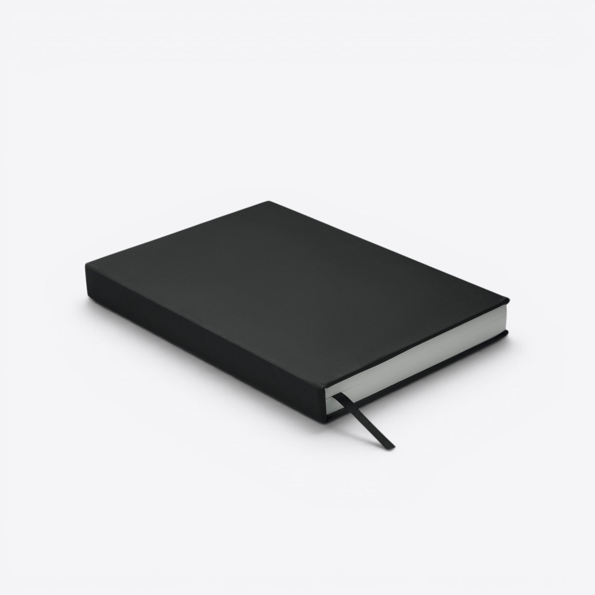 TODAY MERCH Agenda Classique, a black hardcover notebook with a black ribbon bookmark, ideal for professional planning and organization.