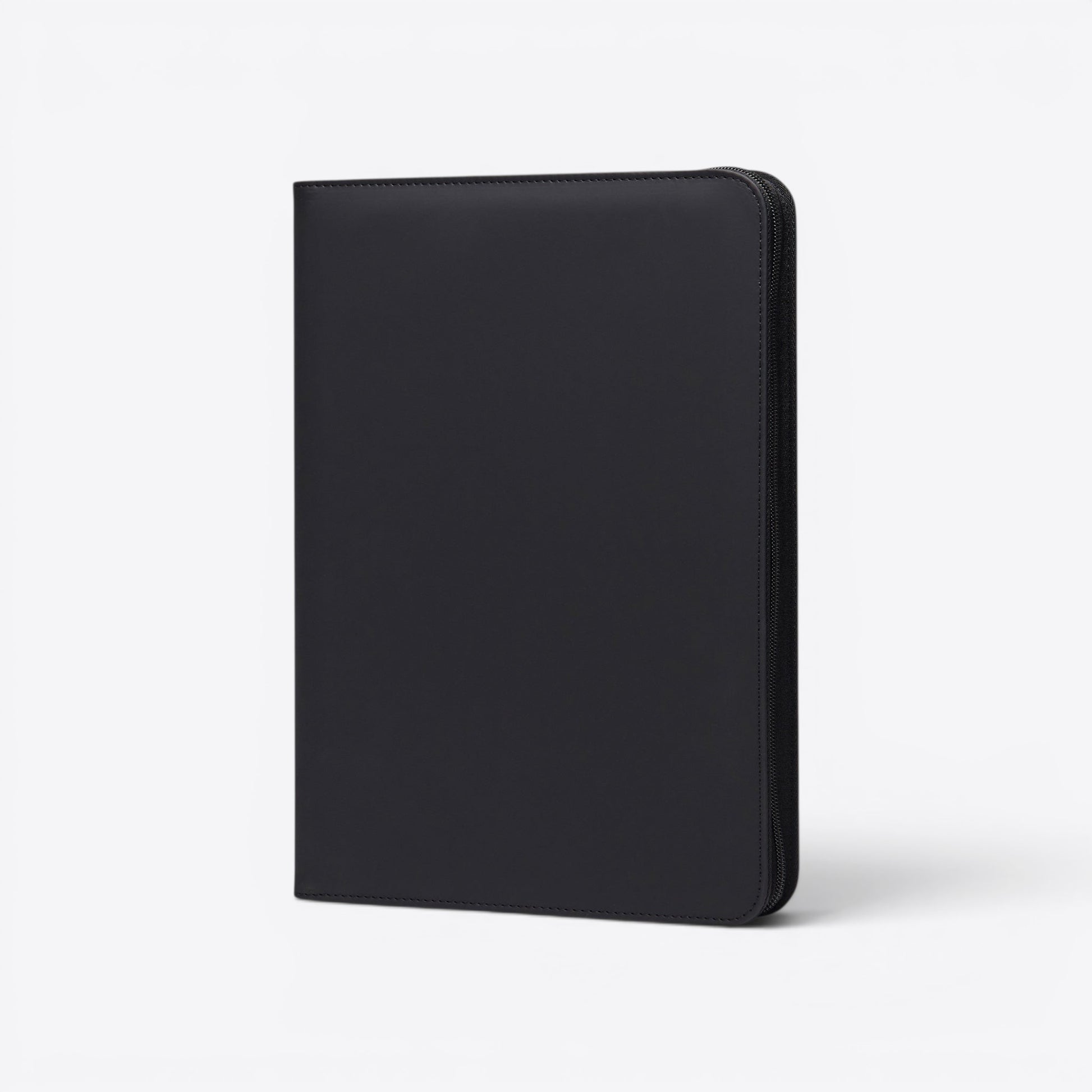 TODAY MERCH black zippered portfolio for professionals, ideal for documents and business cards.