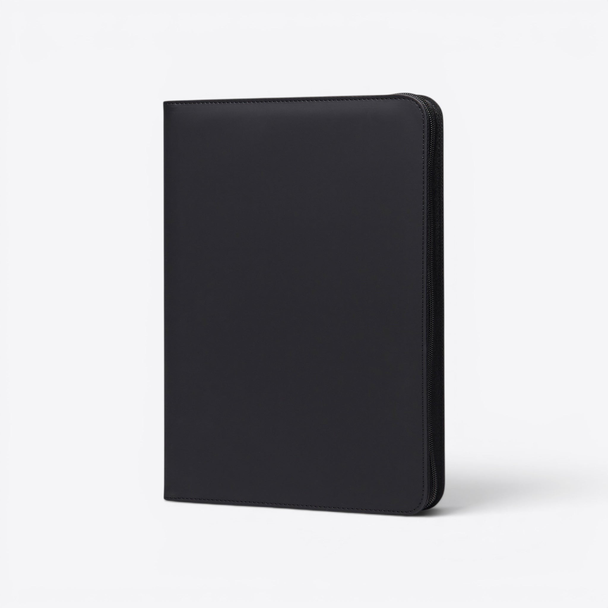 TODAY MERCH black zippered portfolio for professionals, ideal for documents and business cards.
