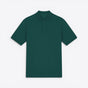 TODAY MERCH unisex premium short-sleeve polo shirt in dark green, made from organic cotton pique. - Vert