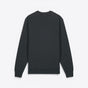 TODAY MERCH premium dark grey organic cotton sweatshirt with crew neck and ribbed cuffs and hem. - Anthracite Chiné
