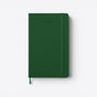 TODAY MERCH green 2026 Moleskine planner with elastic closure and bookmark ribbon. - Vert