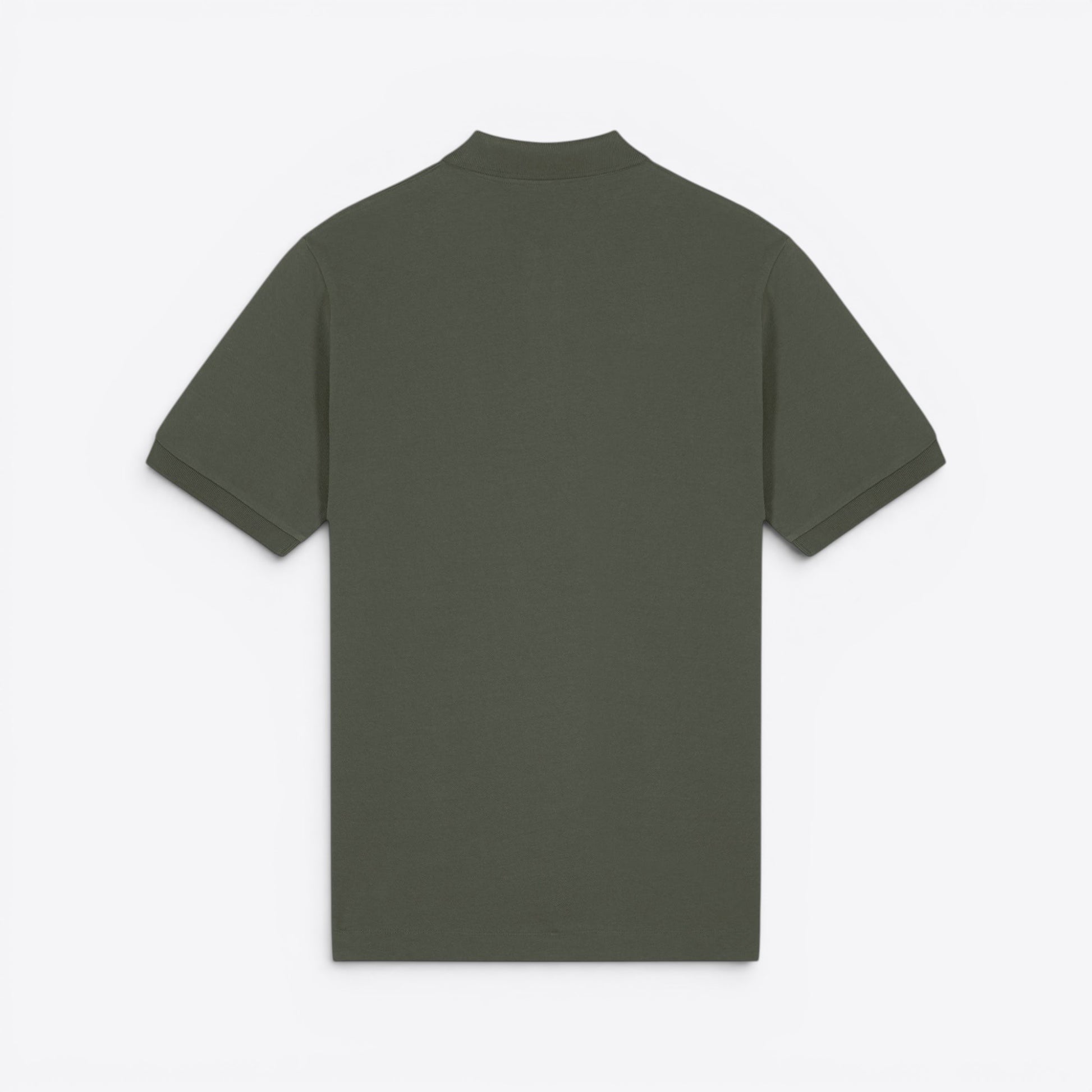 TODAY MERCH unisex premium short-sleeve polo shirt in dark green organic cotton pique.