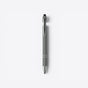 TODAY MERCH grey classic ballpoint pen with silver accents and a clip, ideal for corporate gifts. - Gris