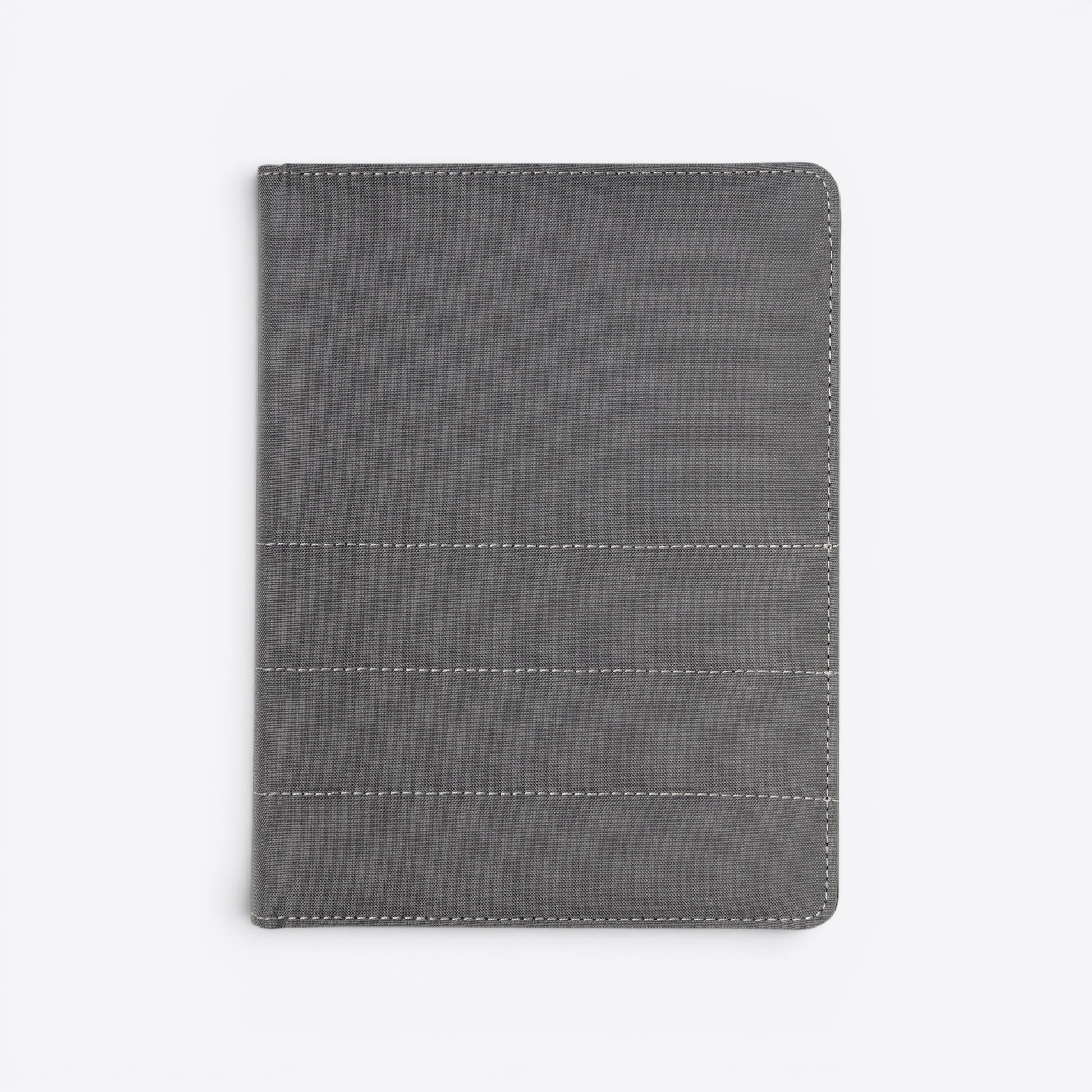 TODAY MERCH grey quilted document holder with stitched detailing. Professional and elegant for executive use.