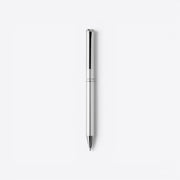 TODAY MERCH silver Swiss Peak ballpoint pen with a sleek, modern design and clip.