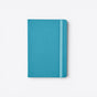 TODAY MERCH turquoise notebook with integrated pen loop and elastic closure, ideal for professionals on the go. - Turquoise