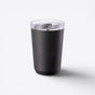 TODAY MERCH black Kinto tumbler with clear lid, 500ml capacity, minimalist Japanese design, ideal for daily use or corporate gifts. - Noir