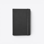 TODAY MERCH black notebook with integrated pen holder and elastic closure, ideal for professionals.