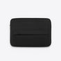 TODAY MERCH black quilted laptop sleeve with zippered front pocket and padded design for daily protection. - Noir