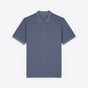 TODAY MERCH unisex premium short-sleeve polo shirt in blue organic cotton pique with a structured fit and neat finishes. - Bleu Gris
