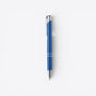 TODAY MERCH premium blue ballpoint pen with silver accents and clip. Ideal for professionals and corporate gifts. - Bleu