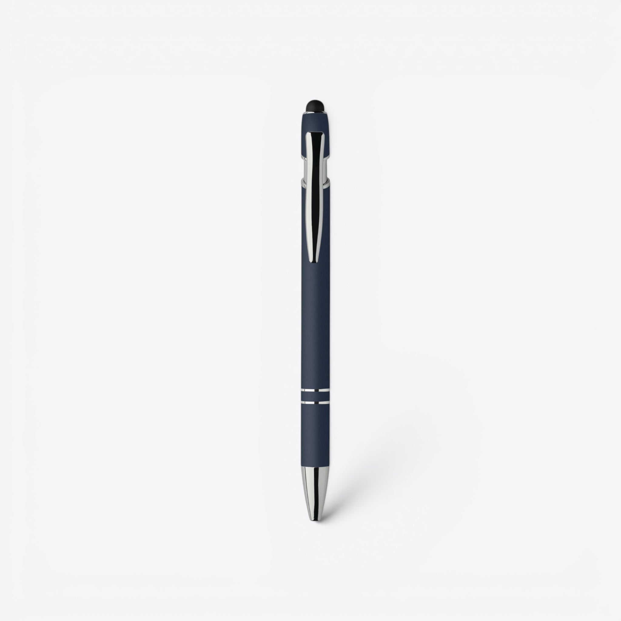 TODAY MERCH classic ballpoint pen in dark blue with silver accents and clip. Ideal for corporate gifts.