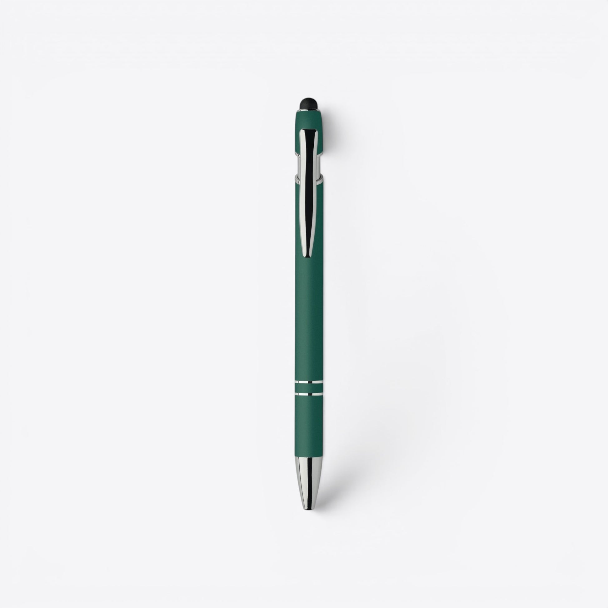 TODAY MERCH classic ballpoint pen in dark green with silver accents and clip. Ideal for corporate gifts.