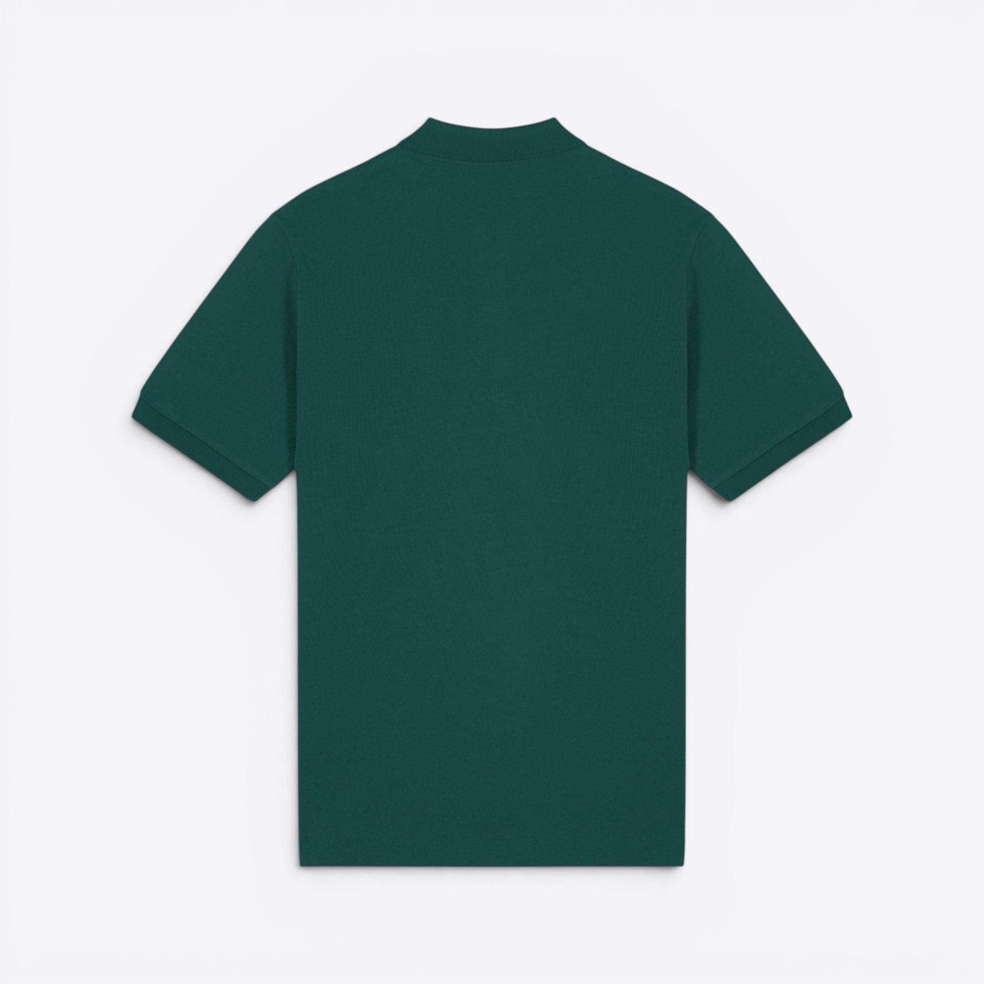 TODAY MERCH unisex premium short-sleeve polo shirt in dark green organic cotton pique.