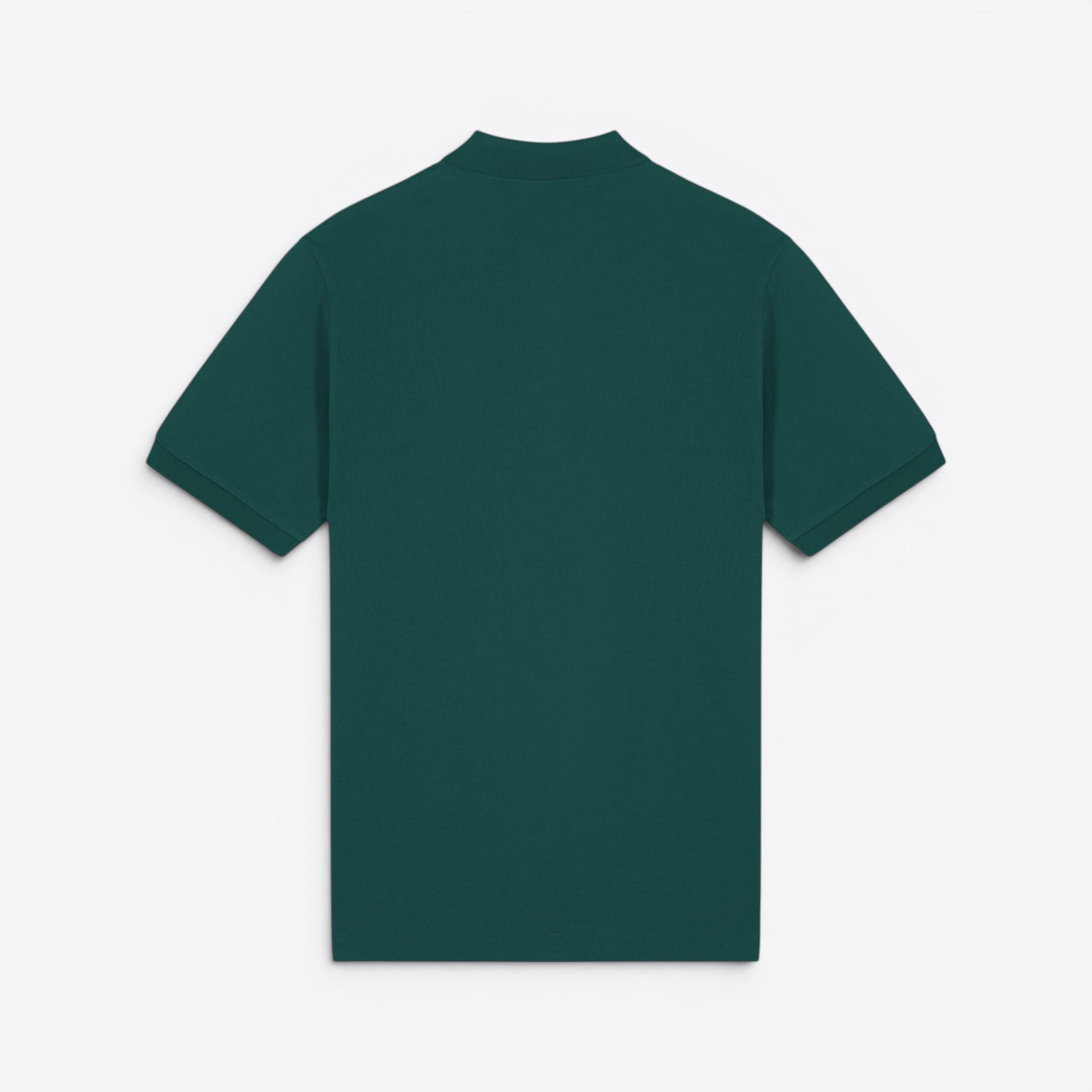 TODAY MERCH unisex premium short-sleeve polo shirt in dark green organic cotton pique.