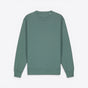 TODAY MERCH premium dusty teal organic cotton sweatshirt with crew neck and ribbed cuffs and hem. - Vert