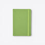 TODAY MERCH lime green notebook with integrated pen holder and elastic closure. - Vert