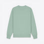 TODAY MERCH premium mint green organic cotton sweatshirt with crew neck and ribbed cuffs and hem. - Vert Clair