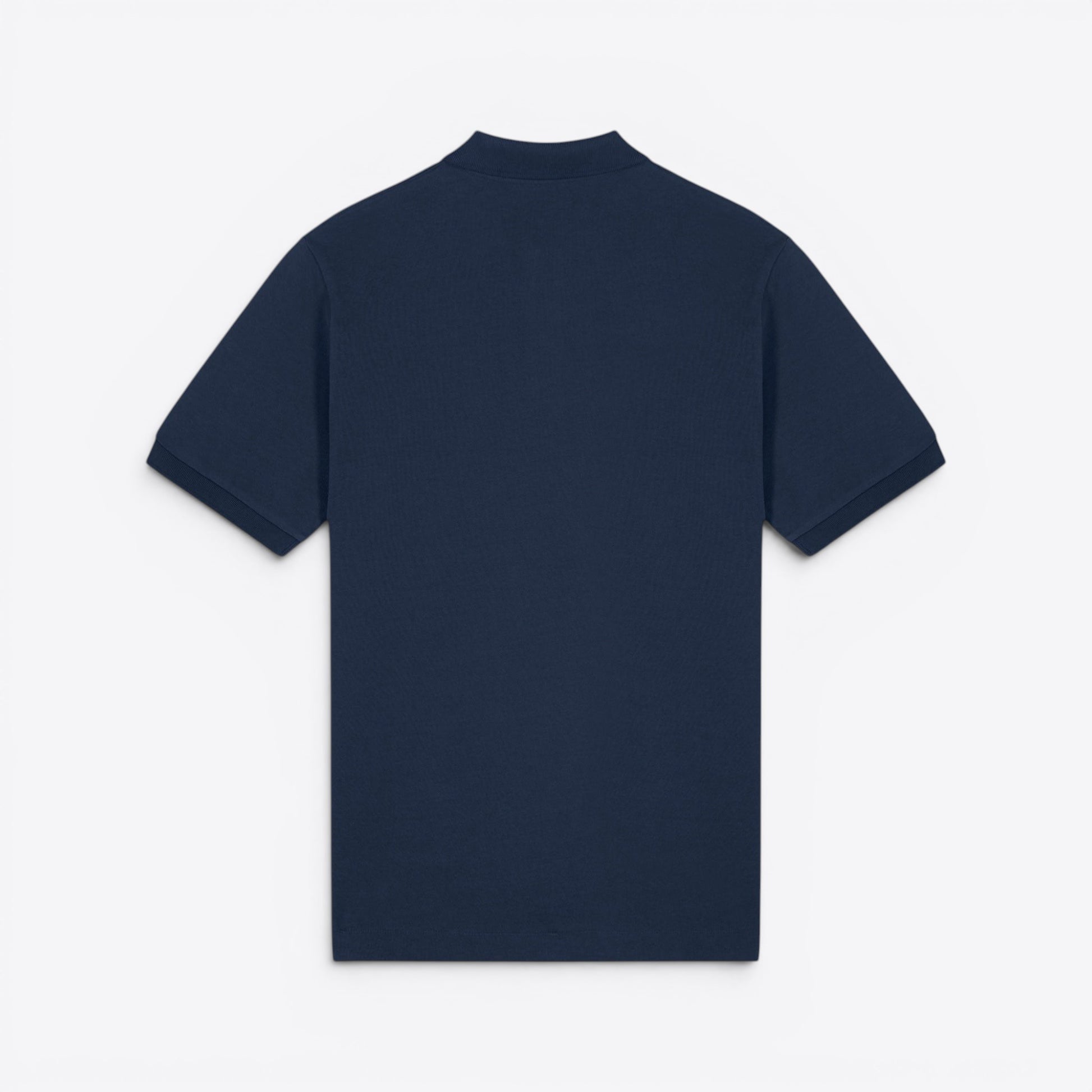 TODAY MERCH navy blue organic cotton pique unisex short sleeve polo shirt