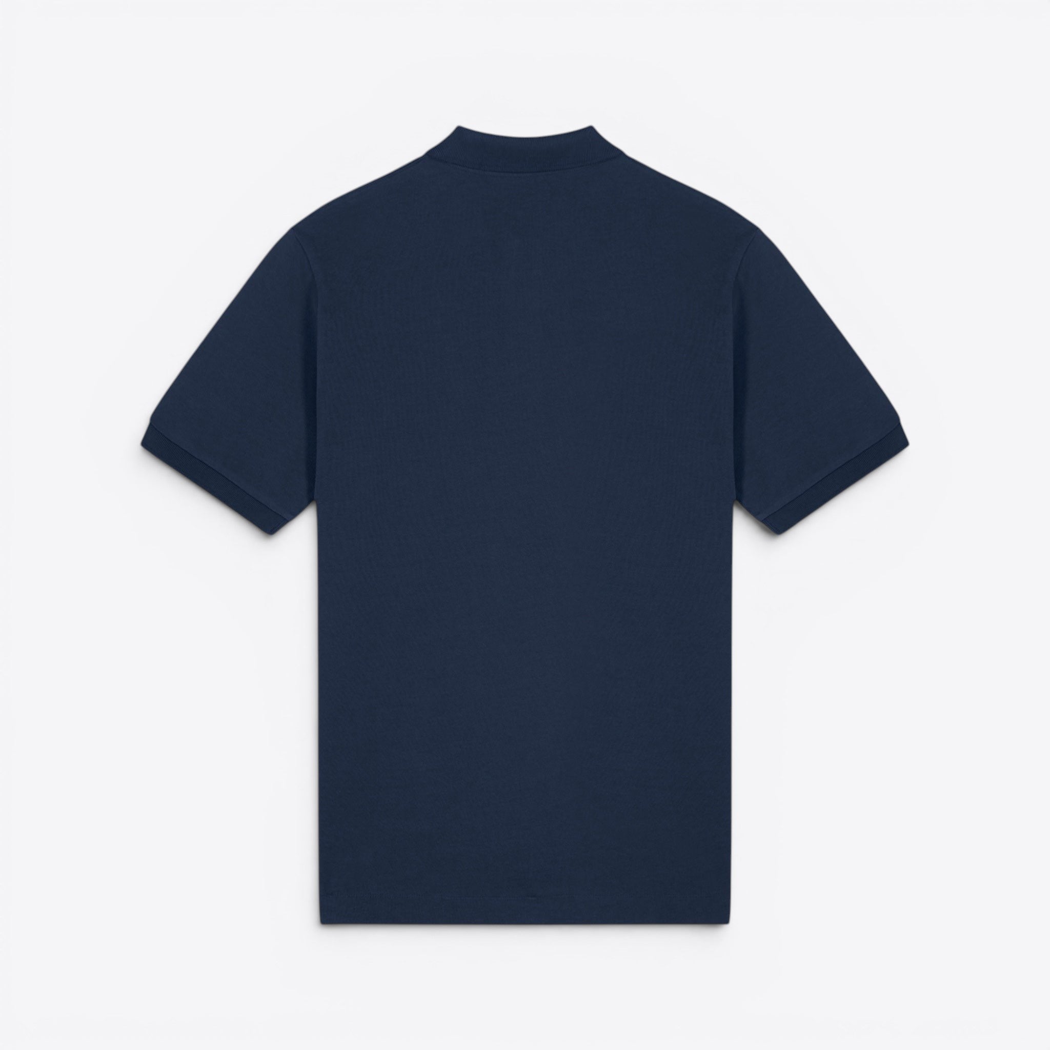 TODAY MERCH navy blue organic cotton pique unisex short sleeve polo shirt