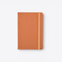 TODAY MERCH orange notebook with integrated pen holder and elastic closure, perfect for professionals on the go. - Orange