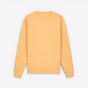 TODAY MERCH premium organic cotton sweatshirt in a soft peach hue, featuring a classic crew neck and ribbed cuffs and hem. - Jaune