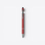 TODAY MERCH classic ballpoint pen in matte red with silver accents and a clip. Ideal for promotional gifts. - Rouge