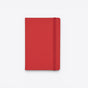 TODAY MERCH red notebook with integrated pen holder and elastic closure, ideal for professionals. - Rouge