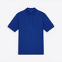 TODAY MERCH royal blue organic cotton pique unisex short sleeve polo shirt with a structured fit and neat finishes. - Bleu Roi