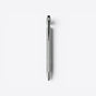 TODAY MERCH silver classic ballpoint pen with clip and two silver bands near the tip. - Argent