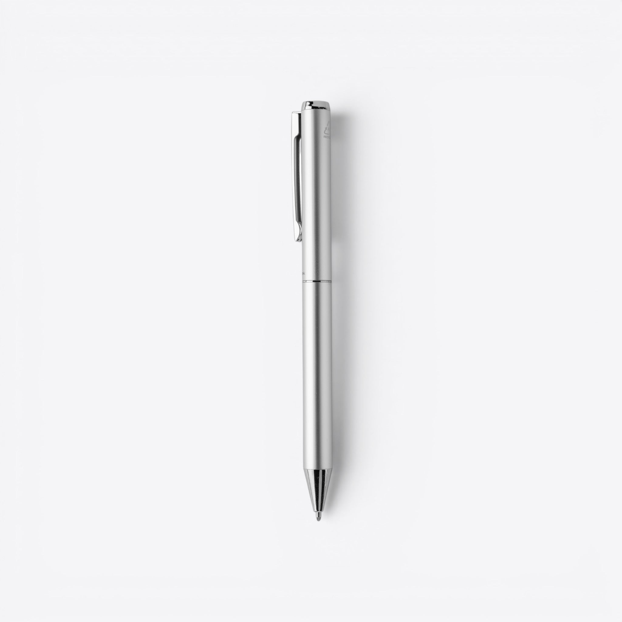 TODAY MERCH silver metal Swiss Peak pen with clip, ideal for professional use and personalization.