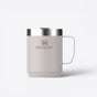 TODAY MERCH Stanley mug in light pink with a silver rim and handle. Features the iconic Stanley logo. - Rose