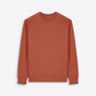 TODAY MERCH premium terracotta orange 100% organic cotton crewneck sweatshirt with structured fit. - Terracota