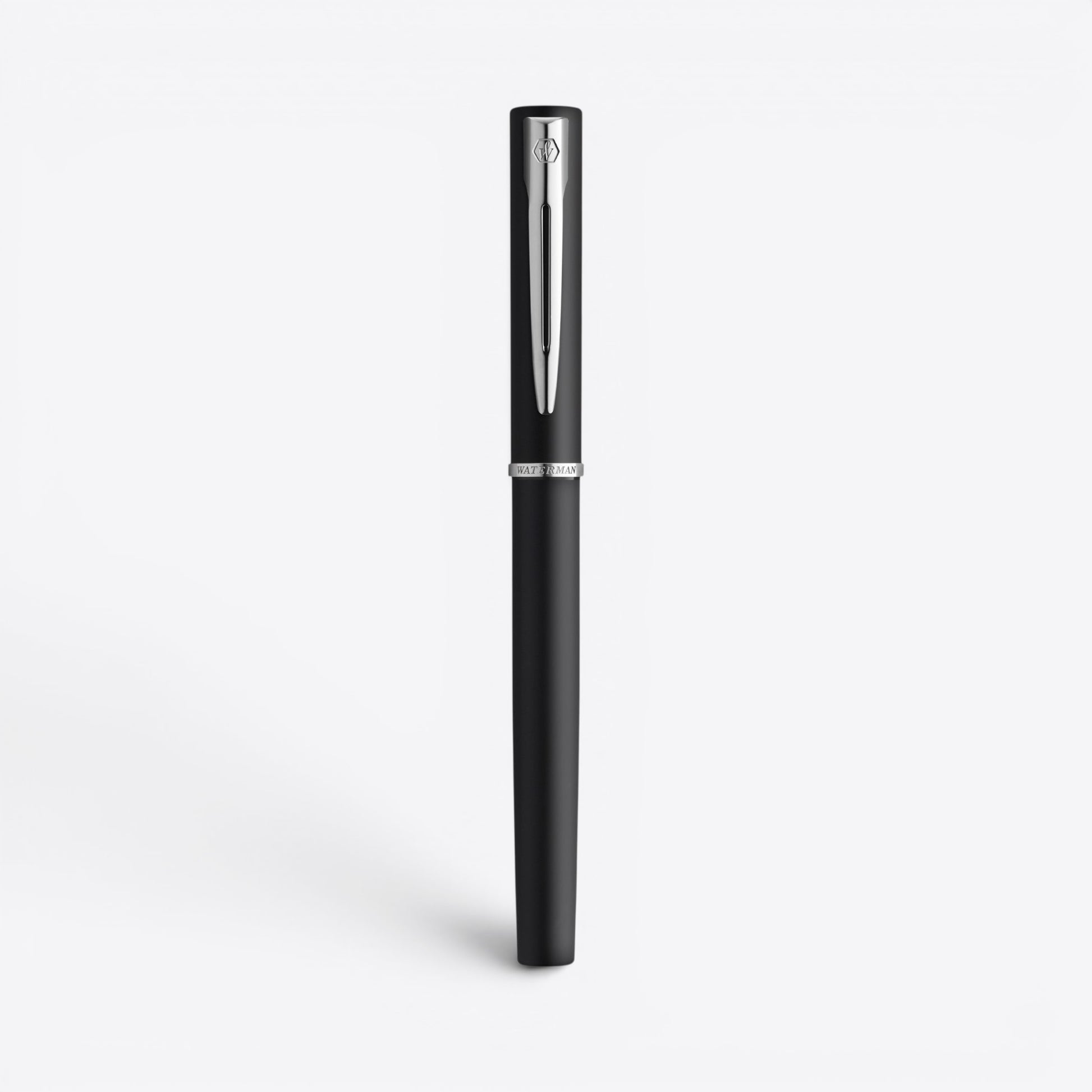 TODAY MERCH Waterman black pen with silver clip and band, elegant and professional design.